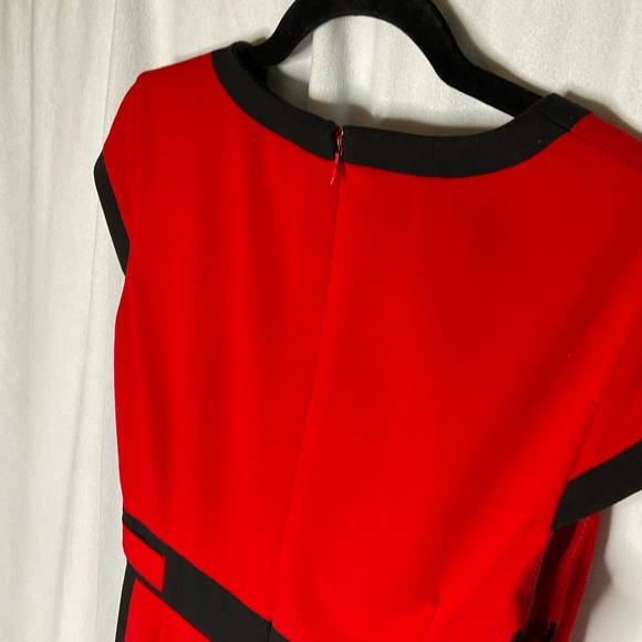 Calvin Klein Red and Black Dress - Picture 5 of 8